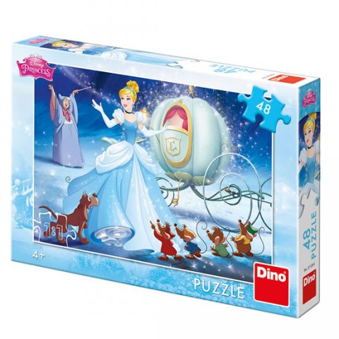 neuveden: Disney Princezny - Popelka u kočáru: puzzle 48 dílků neuveden: Disney Princezny - Popelka u kočáru: puzzle 48 dílků