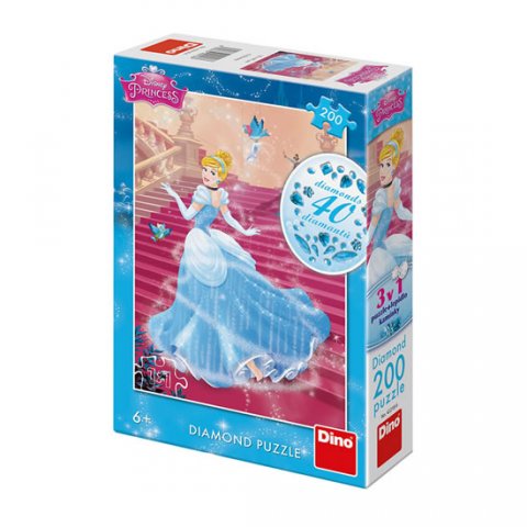 neuveden: Disney Princezny - Popelka na schodech: diamond puzzle 200 dílků neuveden: Disney Princezny - Popelka na schodech: diamond puzzle 200 dílků