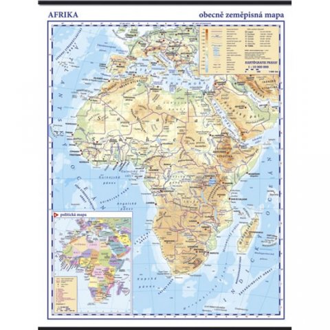 neuveden: Afrika - obecně zeměpisná mapa 1:10 mil.