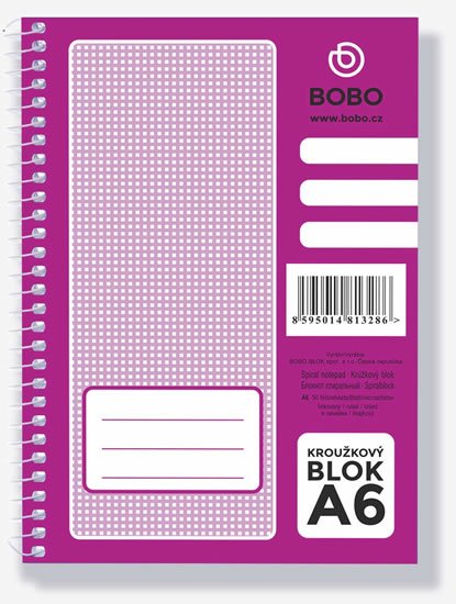 neuveden: Blok s boční vazbou A6, linka, 50 listů