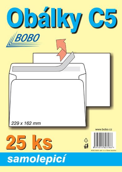 neuveden: Obálky C5 samolepicí (bal. 25ks)