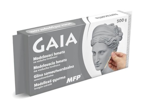 -: Modelovací hmota GAIA 500g šedá