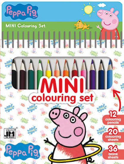 neuveden: Prasátko Peppa - Mini set s pastelkami