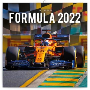 neuveden: Kalendář 2022 poznámkový: Formule – Jiří Křenek, 30 × 30 cm