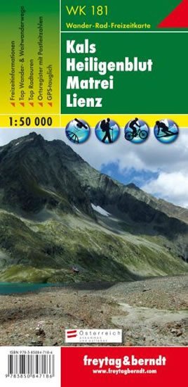 neuveden: WK 181 Kals, Heiligenblut, Matrei, Lienz 1:50 000 / turistická mapa neuveden: WK 181 Kals, Heiligenblut, Matrei, Lienz 1:50 000 / turistická mapa