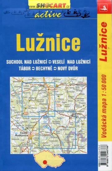 neuveden: Lužnice vodácká mapa