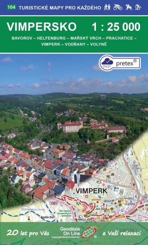 neuveden: Vimpersko 1:25 000 / 104 Turistické mapy pro každého