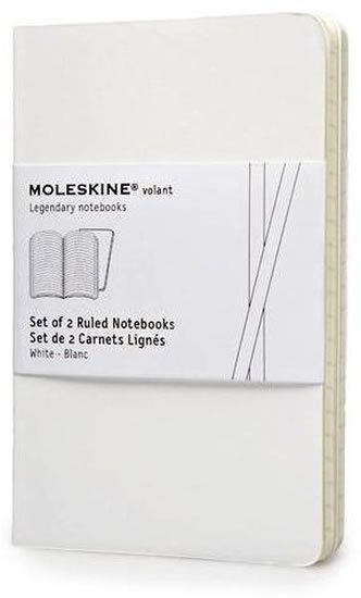 neuveden: Moleskine Volant zápisník bílý S, linkovaný (2 ks ) neuveden: Moleskine Volant zápisník bílý S, linkovaný (2 ks )