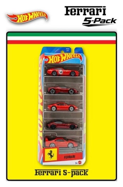 : Hot Wheels sada Ferrari 5 ks