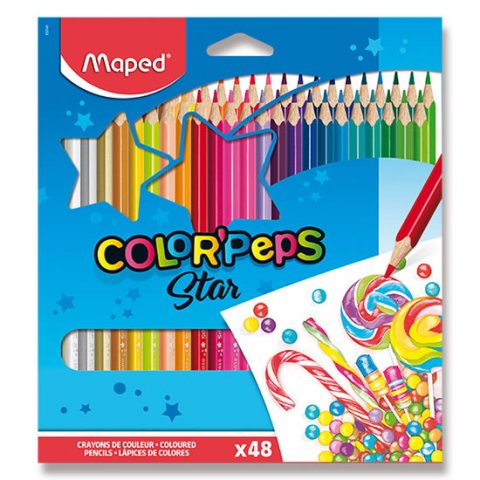 neuveden: Maped - Pastelky trojhranné Color´ Peps 48 ks