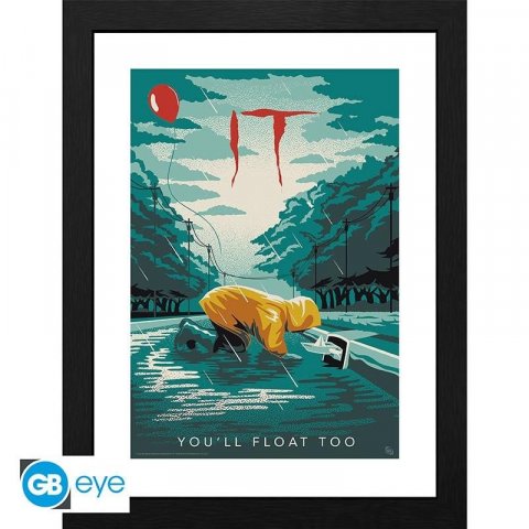 neuveden: IT Zarámovaný plakát - Georgie you will float too