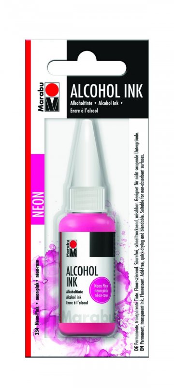neuveden: Marabu Alkoholový inkoust - Neonově růžový 20 ml