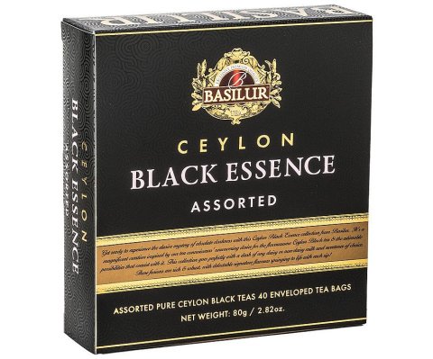 neuveden: BASILUR Black Essence Assorted přebal 40 gastro sáčků