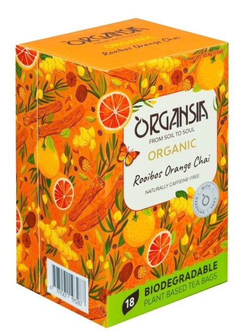 neuveden: ORGANSIA BIO Rooibos Orange Chai přebal 18x1,5g