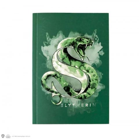neuveden: Harry Potter zápisník A5 - Zmijozel akvarel