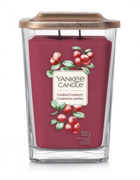 neuveden: YANKEE CANDLE Candied Cranberry svíčka 553g / 2knoty