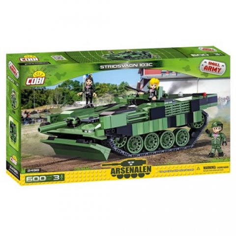 neuveden: Stavebnice COBI 2498 II World War Tank Stridvagn 103C/600 kostek+3 figurky