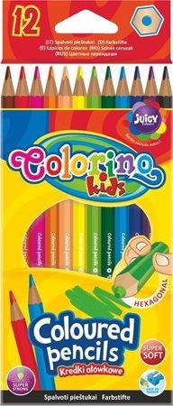 neuveden: Colorino Pastelky šestihranné 12 barev