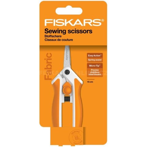 neuveden: Fiskars Nůžky Premier EasyAction na vyšívání 15 cm, MicroTip