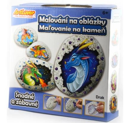 neuveden: ArtLover Sada Malování na oblázky - drak