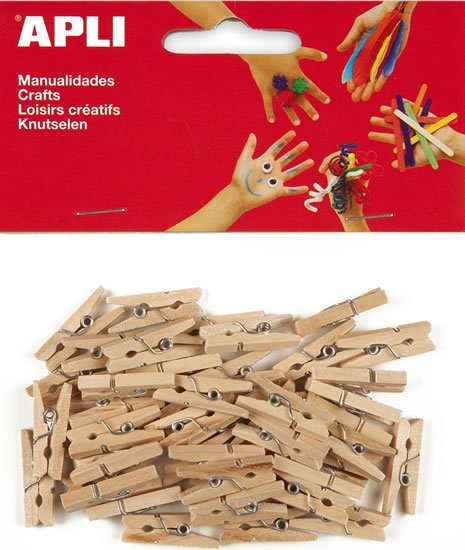 neuveden: APLI dřevěné kolíčky 25 x 3 mm - přírodní 45 ks neuveden: APLI dřevěné kolíčky 25 x 3 mm - přírodní 45 ks