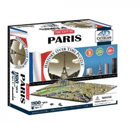 neuveden: Puzzle 4D - Paříž 61x38 cm