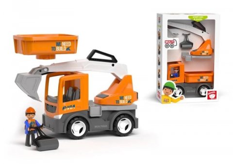 neuveden: MULTIGO ÚDRŽBA SILNIC 2+1 - Auto s Igráčkem, bagr, valník, válec