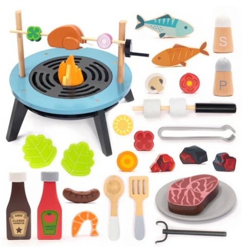 -: Dřevěná grilovací sada