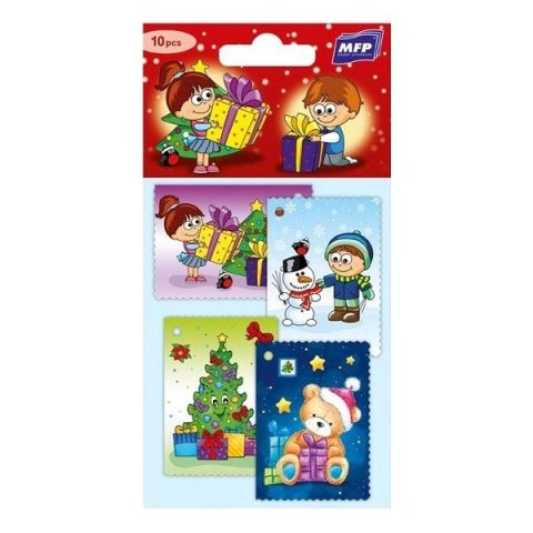 neuveden: Jmenovky na dárky vánoční 10ks dětské