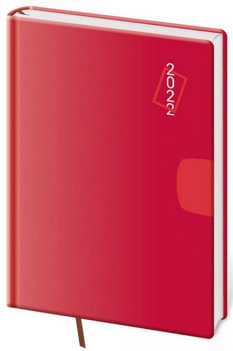 neuveden: Diář 2022 Vario - Red, denní, A5