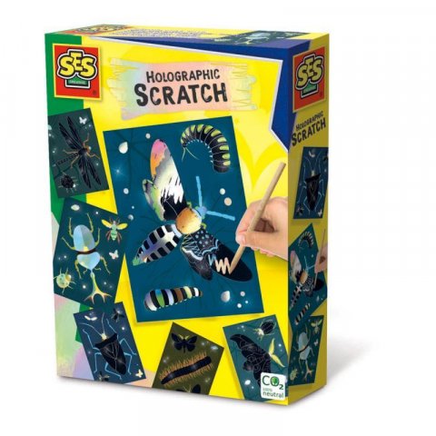 neuveden: SES Holografické vyškrabávací obrázky - hmyzí říše