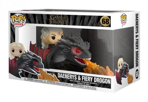 neuveden: Funko POP Rides: Game of Thrones - Daenerys on Fiery Drogon