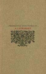 Petráň Josef: Promotio Doctoralis A. I. Schamsky