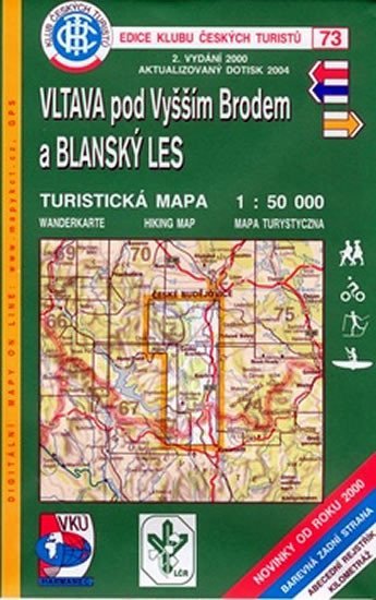neuveden: Vltava pod Vyšším Brodem a Blanský les - Turistická mapa - edice Klub český