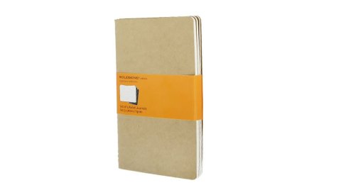 neuveden: Sešity Moleskine Cahier, L, linkované, 3 ks - karton