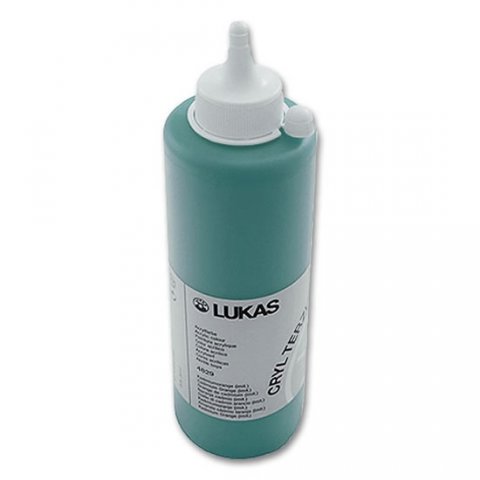 neuveden: LUKAS akrylová barva TERZIA - Viridian hue 500 ml