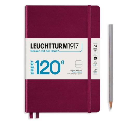 neuveden: Leuchtturm1917 Zápisník 120G Port Red A5 linkovaný neuveden: Leuchtturm1917 Zápisník 120G Port Red A5 linkovaný
