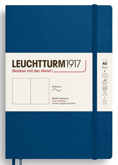 -: Zápisník Indigo Softcover Medium (A5) čistý