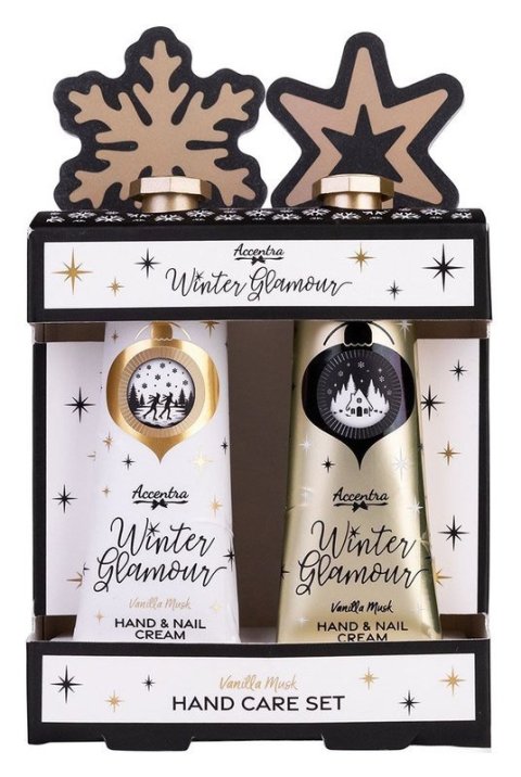 : Sada péče o ruce Winter Glamour s pilníkem na nehty Vanilka a pižmo 2x30ml