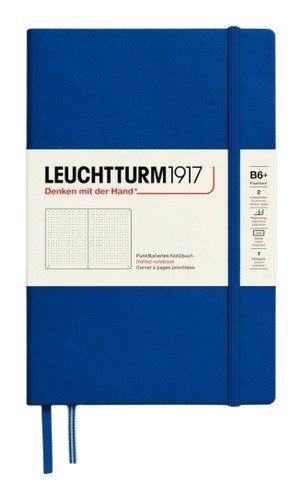 -: Zápisník Indigo, Paperback B6+, 219l, tečkovaný