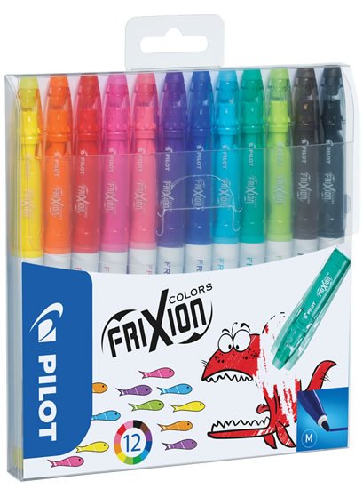 neuveden: PILOT FriXion Colors , fix, sada 12 barev neuveden: PILOT FriXion Colors , fix, sada 12 barev