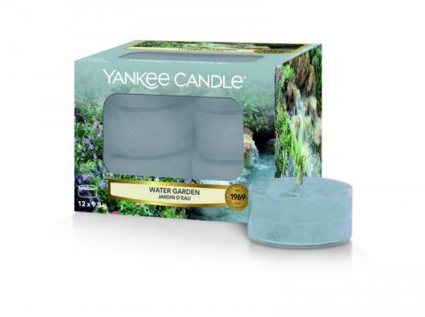 neuveden: YANKEE CANDLE Water Garden svíčka 9,8g čajová 12ks