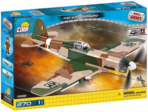 neuveden: Stavebnice COBI 5528 II World War Bojový letoun Fiat G55 Centauro/270 koste