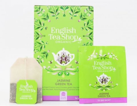 neuveden: English Tea Shop Čaj Jasmín a zelený čaj, 20 sáčků