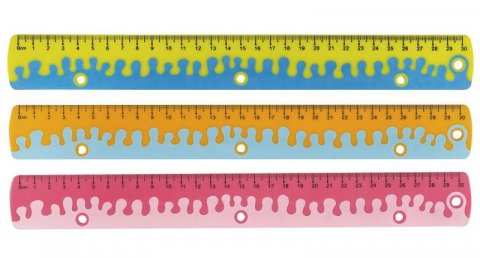 neuveden: Keyroad Pravítko 30 cm, Coral - mix motivů