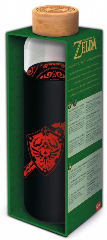 neuveden: Láhev skleněná s návlekem Zelda 585 ml neuveden: Láhev skleněná s návlekem Zelda 585 ml