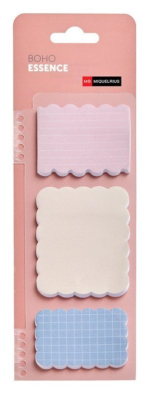 neuveden: Miquelrius samolepicí bločky BOHO ESSENCE  - 3 × 25ks, mix pastelových bare