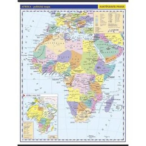 neuveden: Afrika - školní nástěnná politická nástěnná mapa,1:10 mil./96x126,5 cm