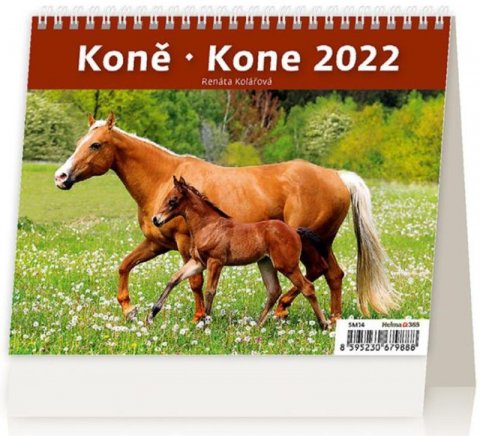 neuveden: Kalendář stolní 2022 - MiniMax Koně/Kone