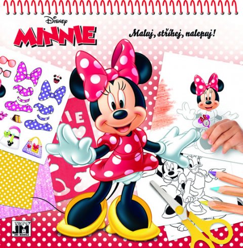 neuveden: Minnie - Maluj, stříhej, nalepuj!